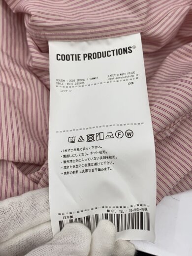 商品画像：長袖シャツ/M/コットン/PNK/ストライプ// 5