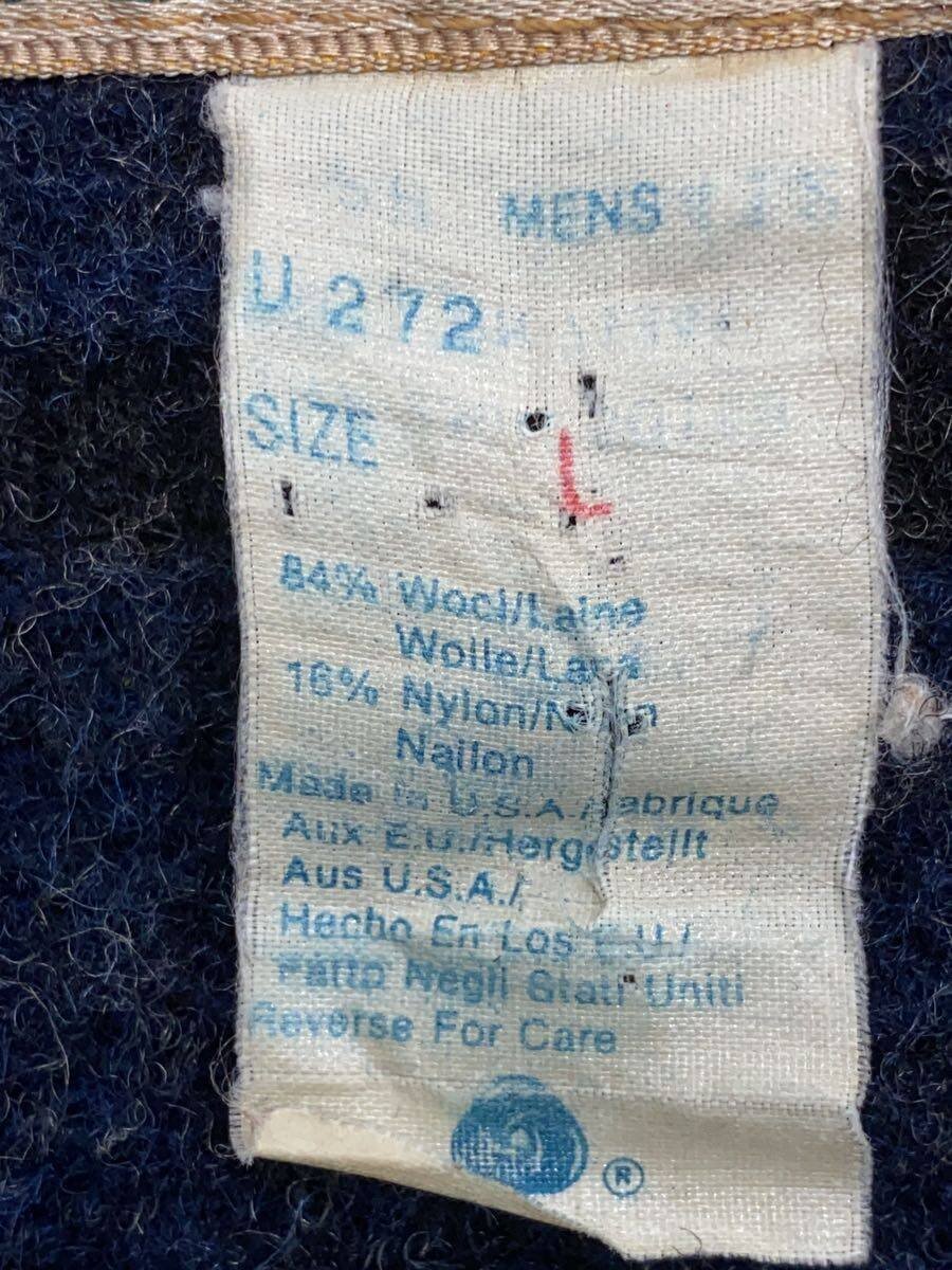 L.L.Bean / コート/L/ウール/BLU/総柄/U272