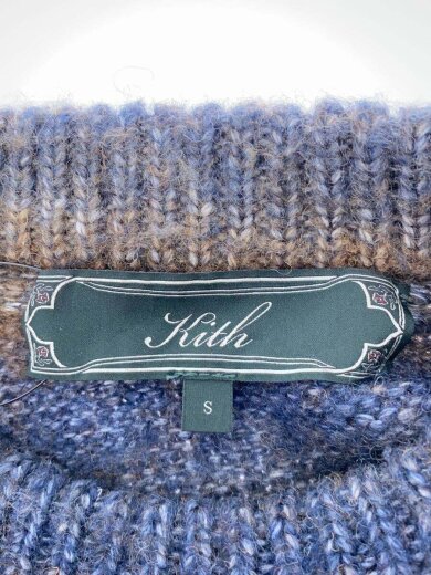 画像：KITHニット・セーター(厚手)/S/アクリル/BLU/ボーダー/23-080-060-0006-3-03