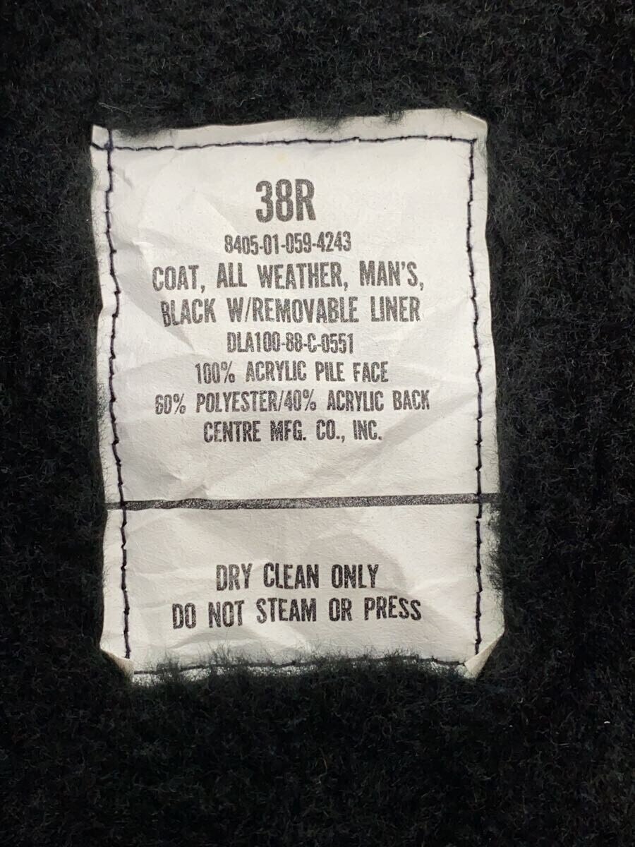 US.ARMY / コート/38/アクリル/BLK/無地/8405-01-059-4243