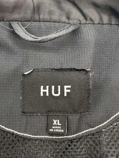 画像：HUFナイロンベスト/XL/ナイロン/BLK/無地//3