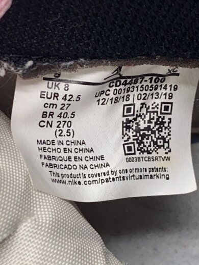 画像：NIKEAIR JORDAN 1 HIGH OG TS SP/エアジョーダン1ハイ/ホワイト/CD4487-100/27cm//5