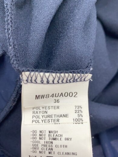 商品画像：半袖ワンピース/--/ポリエステル/NVY/無地 4