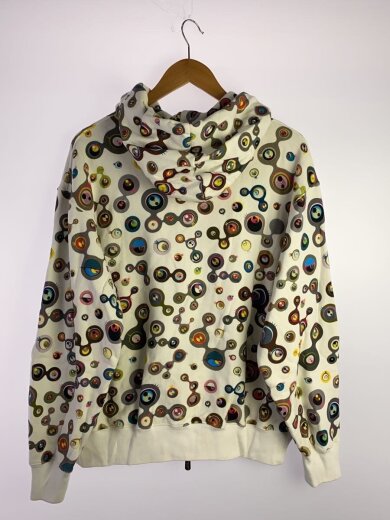 商品画像：ジップパーカー/L/コットン/WHT/花柄/JELLY FISH SWEAT HOODIE 2