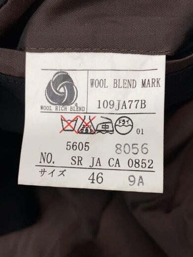 商品画像：テーラードジャケット/46/ウール/BLK/無地 4