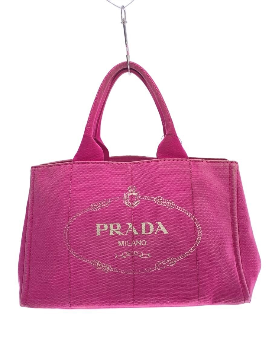 PRADA / バッグ/キャンバス/PNK/使用感有