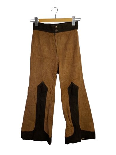 商品画像：ブーツカットパンツ/--/レザー/BRW/無地 1