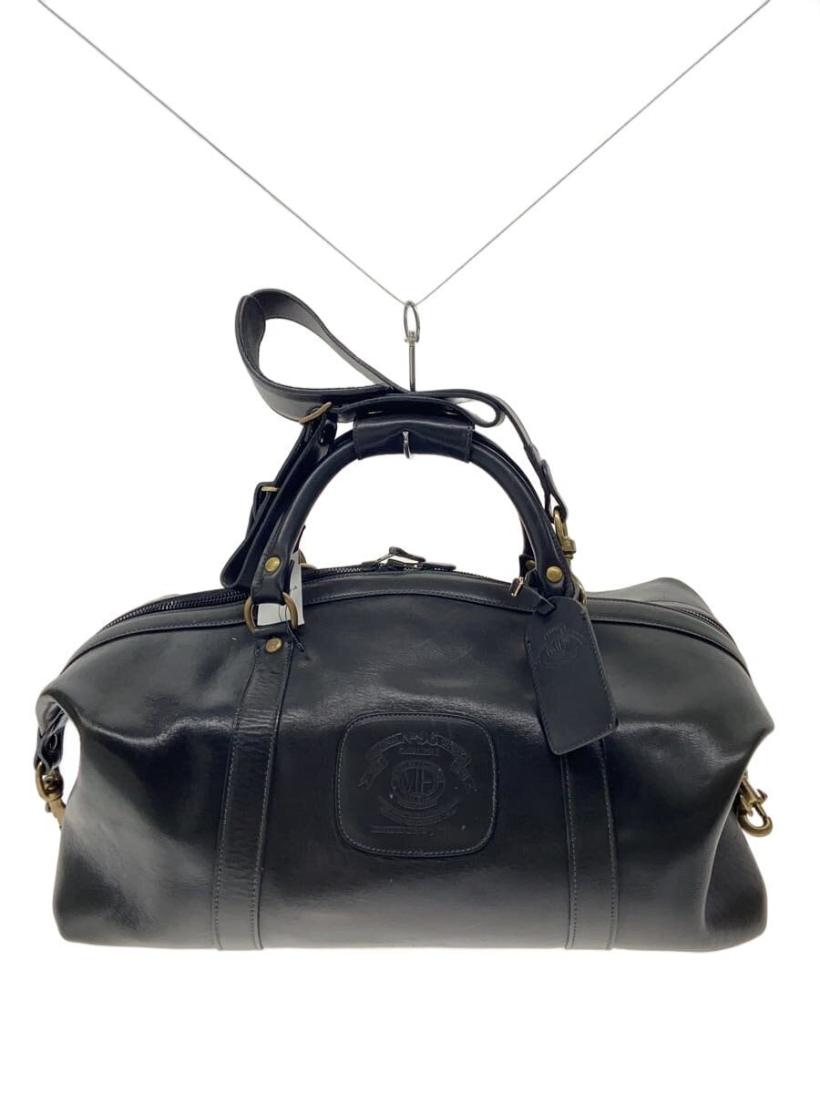 GHURKA / ボストンバッグ/レザー/BLK/No.92