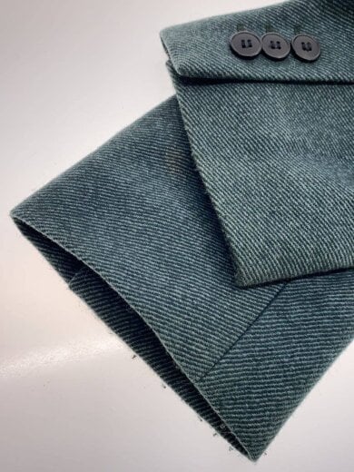 商品画像：ステンカラーコート/50/ウール/GRN/無地 5