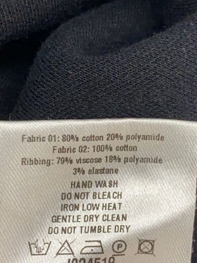 画像：OAMC(OVER ALL MASTER CLOTH)スウェット/XL/コットン/BLK/10245195