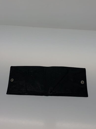 画像：CHROME HEARTS2つ折り財布/レザー/BLK/無地/メンズ//4