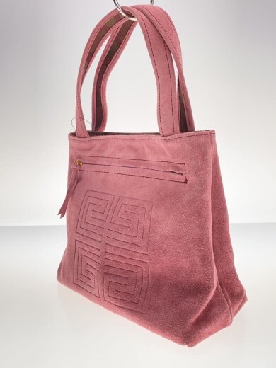 商品画像：ハンドバッグ/スウェード/PNK 2