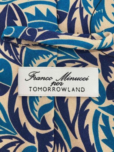 画像：Franco Minucciネクタイ/--/BLU/総柄/メンズ3