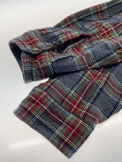 商品画像：パーカー/XL/コットン/GRY/チェック 4