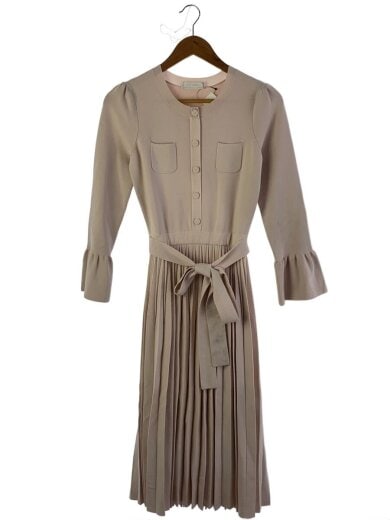 商品画像：長袖ワンピース/38/レーヨン/PNK/無地/CWN0251777 1