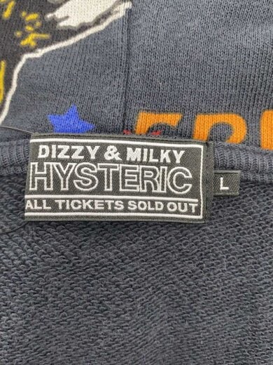 商品画像：ジップパーカー/L/コットン/BLK/総柄/02251CF02 3