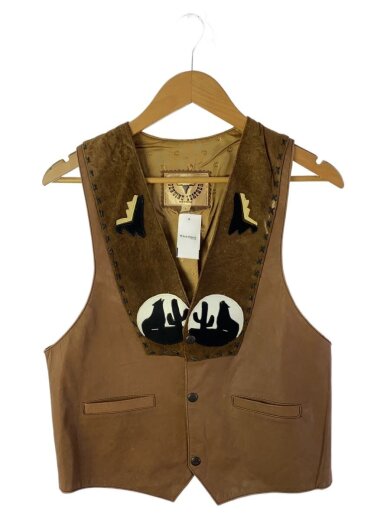 商品画像：BULL GENUINE LEATHER/ベスト/S/スウェード/BEG 1