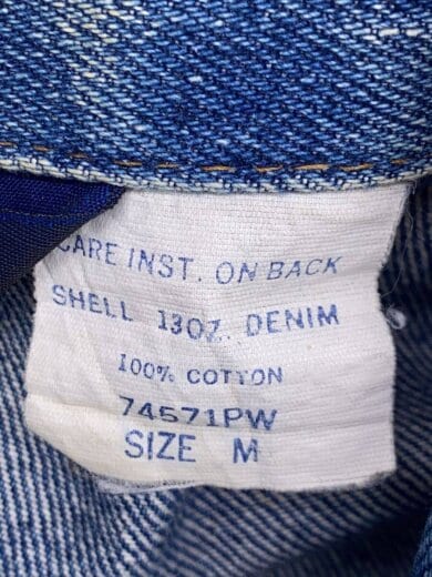 商品画像：Gジャン/M/デニム/IDG/無地/74571PW 4