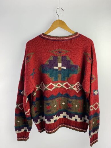 商品画像：ニット・セーター(厚手)/L/ウール/RED 2