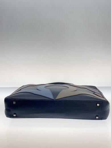 商品画像：ブリーフケース/レザー/NVY 4