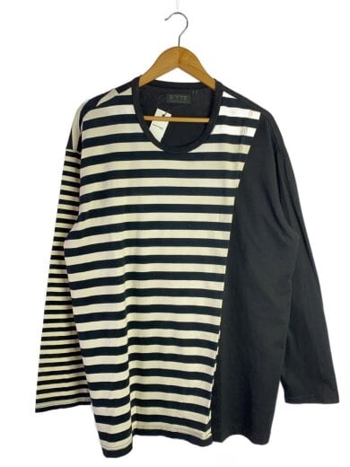 商品画像：長袖Tシャツ/3/コットン/WHT/ボーダー/UY-T34-802 1