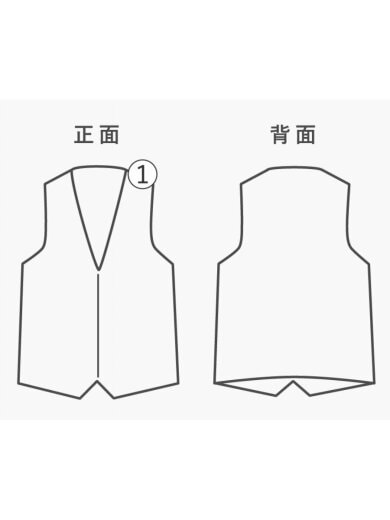 商品画像：ニットベスト(薄手)/44/レーヨン/BLK/2124-033// 6