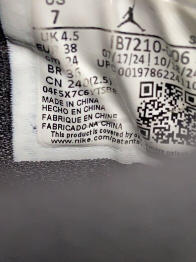 商品画像：ローカットスニーカー/24cm/BLK/PVC/IB7210-006 5