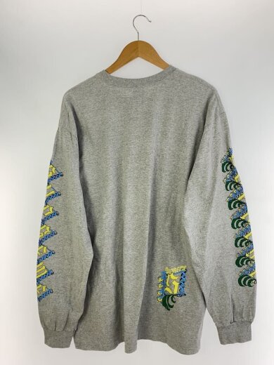 商品画像：長袖Tシャツ/XL/コットン/GRY 2