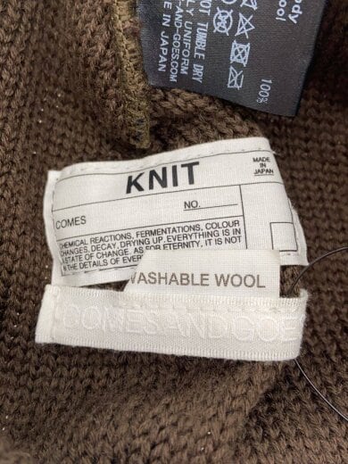 商品画像：ニットキャップ/--/ウール/BRW/レディース 4