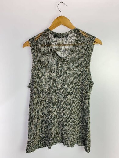 商品画像：ニットベスト(薄手)/--/リネン/GRN/PN-100050 2