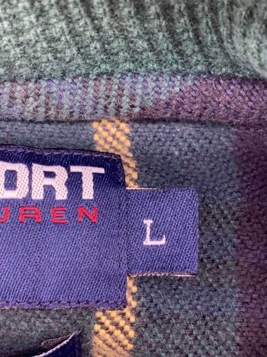 商品画像：ジップパーカー/L/コットン/GRN/チェック 4