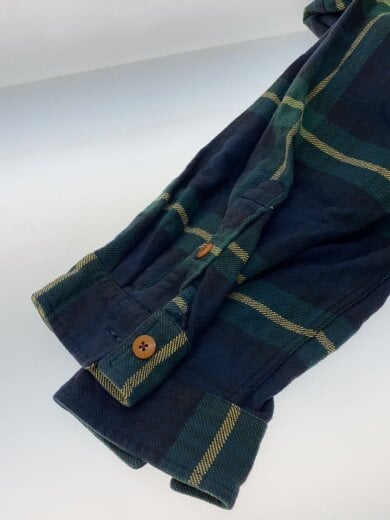 商品画像：ジップパーカー/L/コットン/GRN/チェック 6