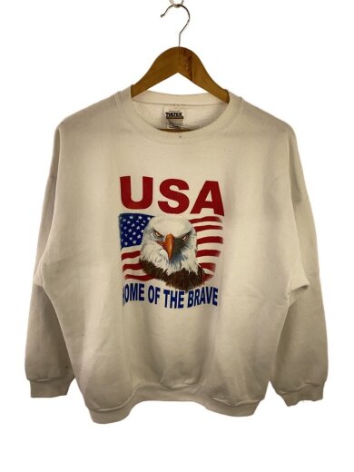 商品画像：USA HOME OF THE BRAVE/スウェット/XL/コットン/WHT 1