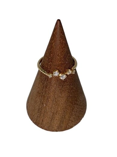 商品画像：K18ダイヤリング/ピンキー/GLD/レディース/073603006-155 1