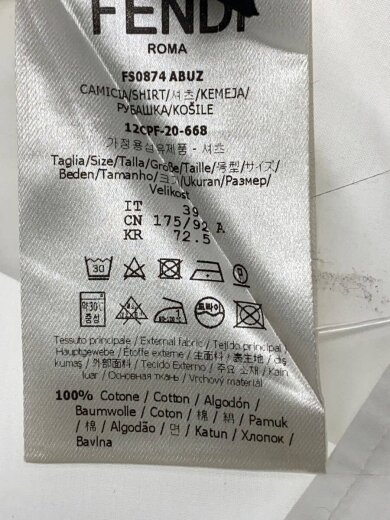 商品画像：長袖シャツ/--/コットン/WHT/fs0874 4