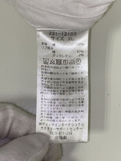 商品画像：Tシャツ/CAHLUMNボディ/背タグ欠損/コットン/WHT// 4