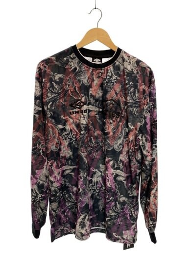 商品画像：長袖Tシャツ/L/ポリエステル/BLK/総柄/UM60001.03 1
