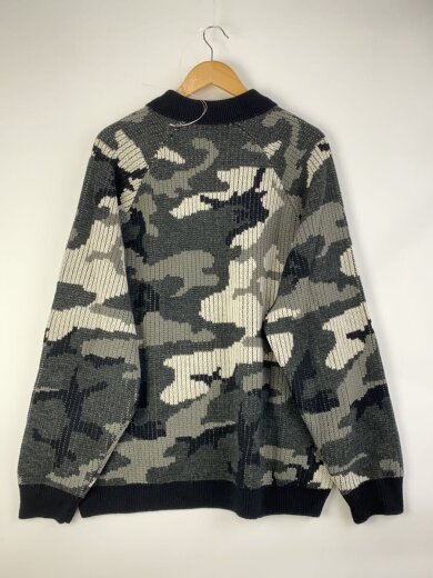 画像：Supremeニット・セーター(厚手)/XL/アクリル/BLK/カモフラ2