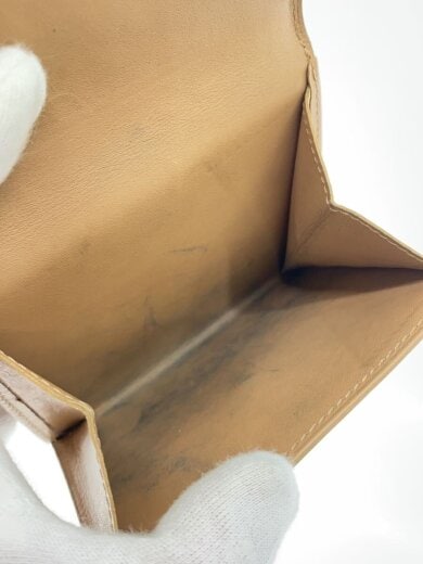 商品画像：3つ折り財布/エナメル/BEG/無地/レディース 5