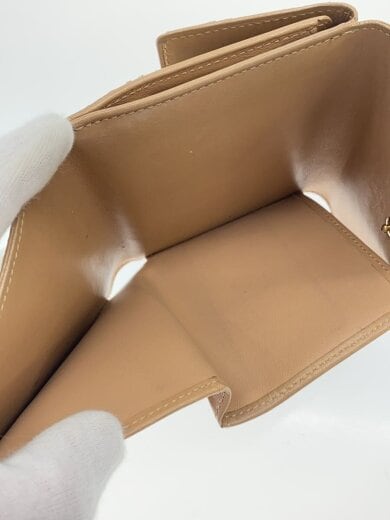 商品画像：3つ折り財布/エナメル/BEG/無地/レディース 6