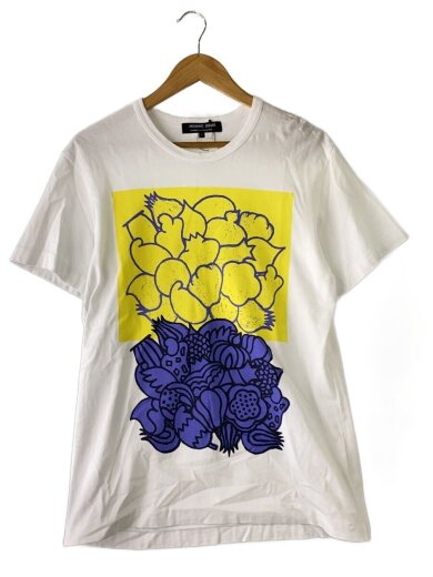 商品画像：Tシャツ/S/コットン/WHT/プリント/DK-T018// 1
