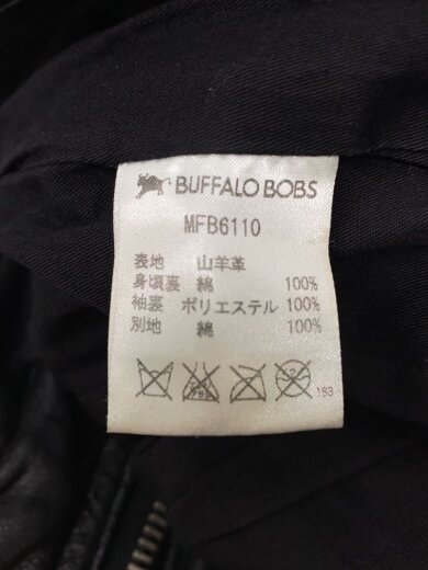 商品画像：レザージャケット・ブルゾン/1/山羊革/BLK/MFB6110// 4