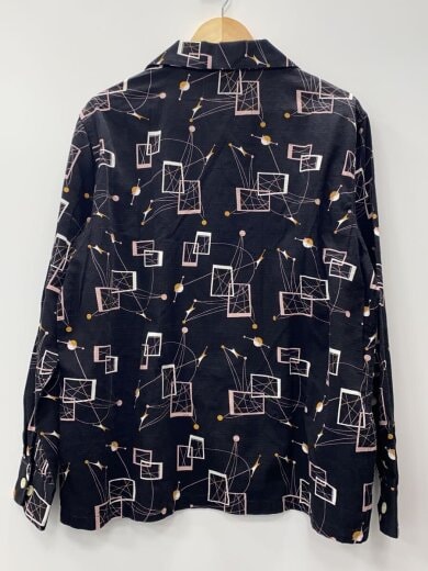 商品画像：長袖シャツ/XL/コットン/BLK/総柄/WRD-20-SS-06// 2