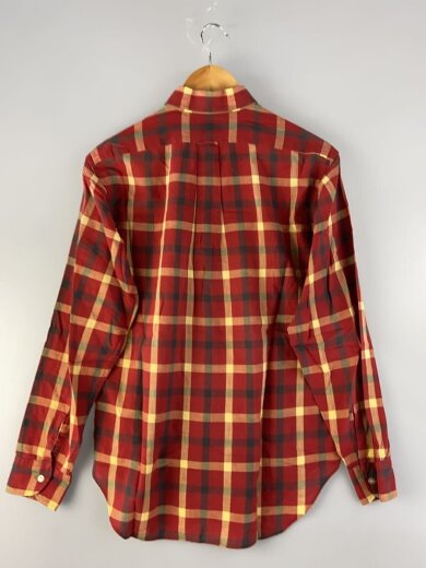 商品画像：長袖シャツ/M/コットン/RED/チェック/70S 2