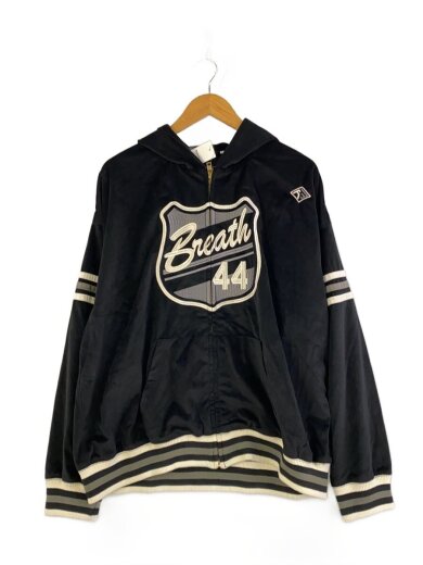 商品画像：ジップパーカー/L/ポリエステル/BLK/無地/BR23AW-C5004 1