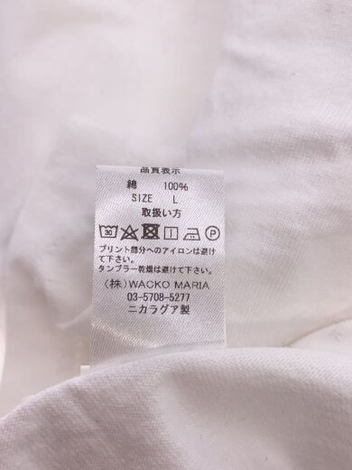 商品画像：Tシャツ/L/コットン/WHT 4