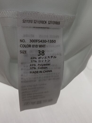 商品画像：長袖ブラウス/38/コットン/WHT/300FS430-1350// 4