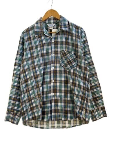 商品画像：PREST RITE/長袖シャツ/--/コットン/BLU/チェック/60-70s// 1