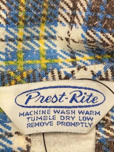 商品画像：PREST RITE/長袖シャツ/--/コットン/BLU/チェック/60-70s// 3