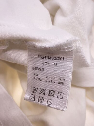 商品画像：Tシャツ/M/コットン/WHT/FR241M30BS01// 4